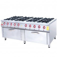 Cooker with Oven 8 Burner